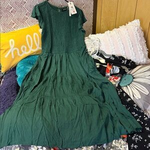 Chic Forest Green Maxi Dress